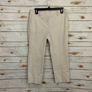 Ann Taylor Microstriped The Crop Curvy Pants NWT